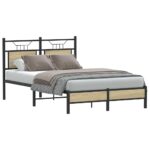 vidaXL Posteľný rám bez matraca dub sonoma 120x200 cm kompozitné drevo – Obrázok 3