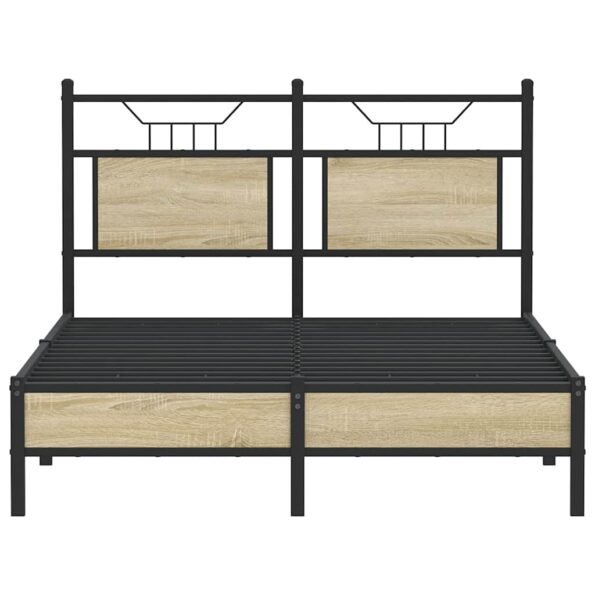 vidaXL Posteľný rám bez matraca dub sonoma 120x200 cm kompozitné drevo – Obrázok 6