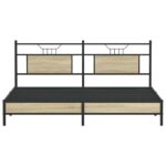 VidaXL Rám postele bez matraca Dub Sonoma 183x203 cm – Obrázok 6