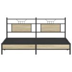 VidaXL Rám postele bez matraca Dub Sonoma 183x213 cm – Obrázok 6
