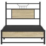 vidaXL Posteľný rám bez matraca dub sonoma 80x200 cm kompozitné drevo – Obrázok 6