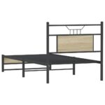 vidaXL Posteľný rám bez matraca dub sonoma 90x200 cm kompozitné drevo – Obrázok 8