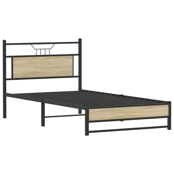 VXL8721158681881_g_en_hd_1.jpg vidaXL Posteľný rám bez matraca dub sonoma 100x200 cm kompozitné drevo – Obrázok 3
