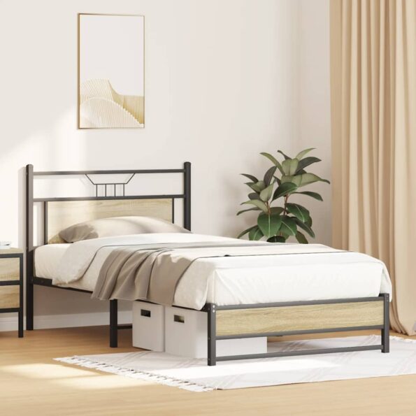 VXL8721158681881_g_en_hd_3.jpg vidaXL Posteľný rám bez matraca dub sonoma 100x200 cm kompozitné drevo – Obrázok 5