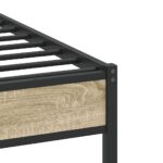 vidaXL Posteľný rám bez matraca dub sonoma 107x203 cm kompozitné drevo – Obrázok 10
