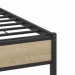 vidaXL Posteľný rám bez matraca dub sonoma 120x190 cm kompozitné drevo – Obrázok 10
