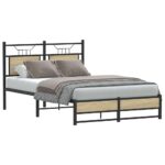 vidaXL Posteľný rám bez matraca dub sonoma 120x200 cm kompozitné drevo – Obrázok 2