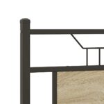 vidaXL Posteľný rám bez matraca dub sonoma 140x200 cm kompozitné drevo – Obrázok 9