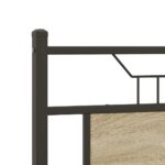 vidaXL Posteľný rám bez matraca dub sonoma 150x200 cm kompozitné drevo – Obrázok 9