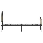 vidaXL Posteľný rám bez matraca dub sonoma 75x190 cm kompozitné drevo – Obrázok 7