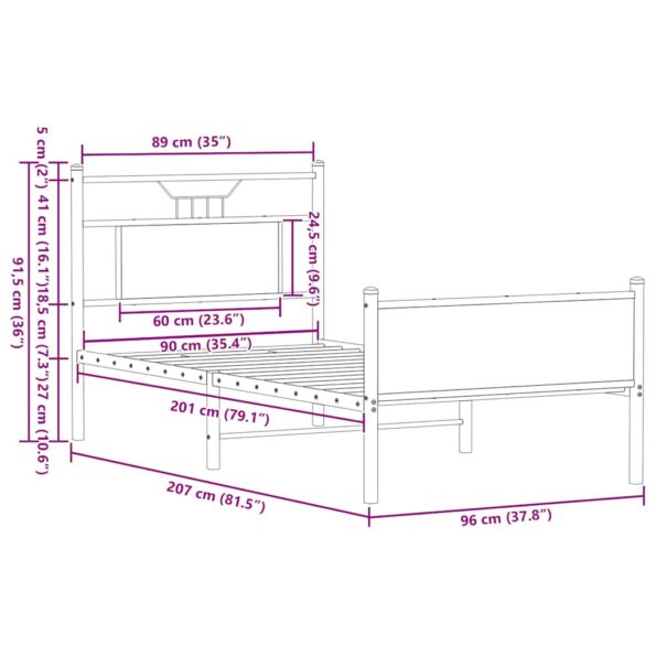 VXL8721158682048_g_en_hd_9.jpg vidaXL Posteľný rám bez matraca dub sonoma 90x200 cm kompozitné drevo – Obrázok 11