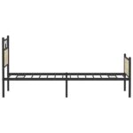 vidaXL Posteľný rám bez matraca dub sonoma 100x190 cm kompozitné drevo – Obrázok 7