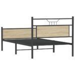 vidaXL Posteľný rám bez matraca dub sonoma 100x190 cm kompozitné drevo – Obrázok 8