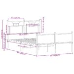 vidaXL Posteľný rám bez matraca dub sonoma 120x200 cm kompozitné drevo – Obrázok 11