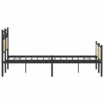 vidaXL Posteľný rám bez matraca dub sonoma 137x190 cm kompozitné drevo – Obrázok 7
