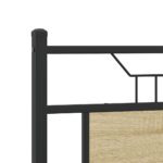 vidaXL Posteľný rám bez matraca dub sonoma 140x190 cm kompozitné drevo – Obrázok 9