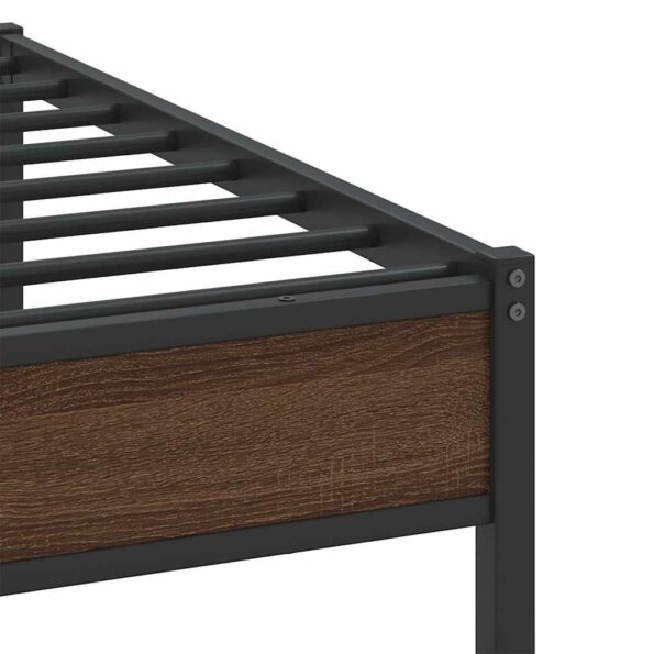 VXL8721158682246_g_en_hd_8.jpg vidaXL Posteľný rám bez matraca hnedý dub 100x200 cm kompozitné drevo – Obrázok 10
