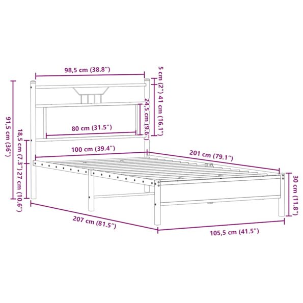 VXL8721158682246_g_en_hd_9.jpg vidaXL Posteľný rám bez matraca hnedý dub 100x200 cm kompozitné drevo – Obrázok 11