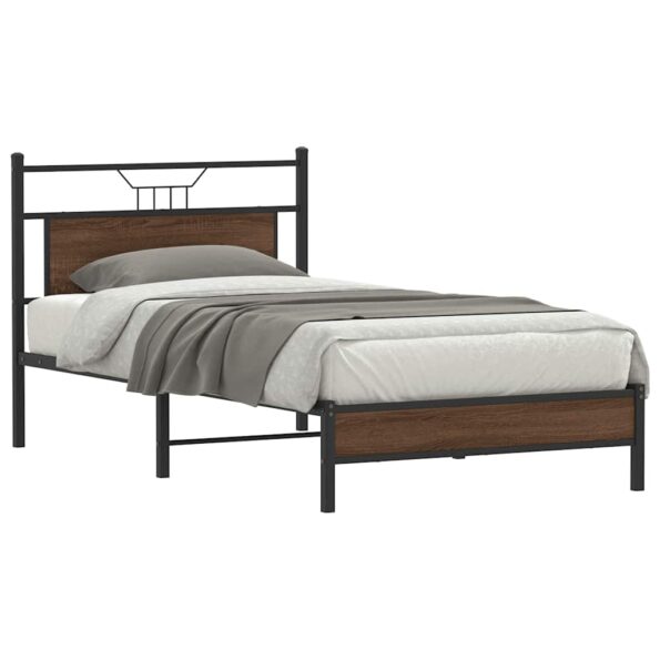 VXL8721158682246_m_en_hd_1.jpg vidaXL Posteľný rám bez matraca hnedý dub 100x200 cm kompozitné drevo – Obrázok 1