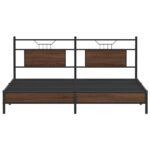 VidaXL Rám postele bez matraca Dub hnedý 183x203 cm – Obrázok 6