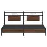 VidaXL Rám postele bez matraca Dub hnedý 183x213 cm – Obrázok 6