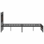 vidaXL Posteľný rám bez matraca hnedý dub 120x200 cm kompozitné drevo – Obrázok 7