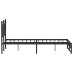 vidaXL Posteľný rám bez matraca hnedý dub 140x190 cm kompozitné drevo – Obrázok 7