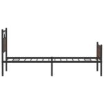 vidaXL Posteľný rám bez matraca hnedý dub 100x190 cm kompozitné drevo – Obrázok 7