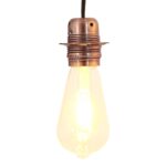 VidaXL držiaky lámp 2 ks červený bronz E27