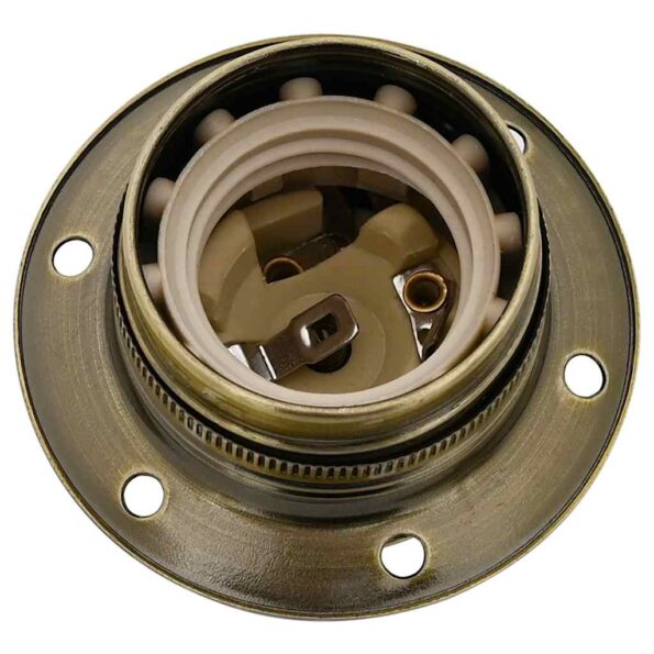 VidaXL držiaky lámp 2 ks bronzové E27 – Obrázok 4