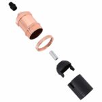 VidaXL držiaky lámp 2 ks Rose Gold E27 – Obrázok 6