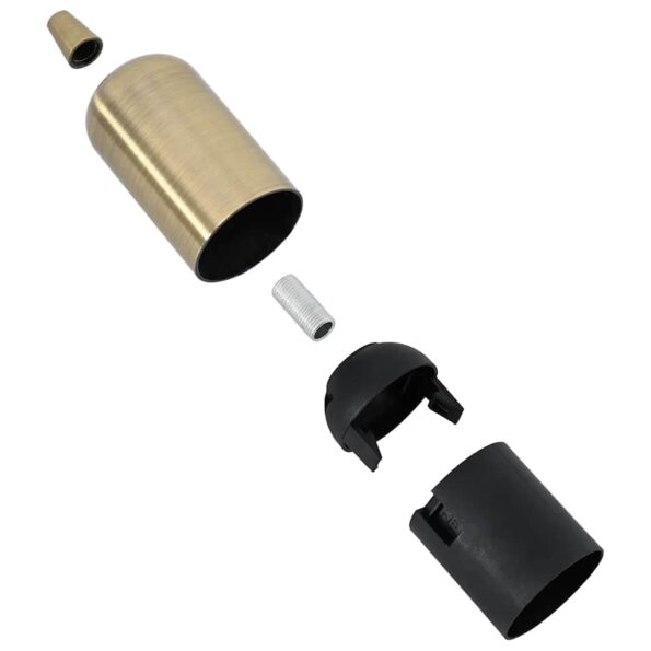 VidaXL držiaky lámp 2 ks bronzové E27 – Obrázok 7