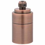 VidaXL držiaky lámp 2 ks červený bronz E27 – Obrázok 3