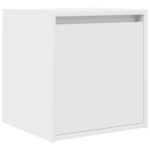 vidaXL Nástenný nočný stolík biely 38x34x40 cm – Obrázok 2
