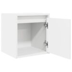 vidaXL Nástenný nočný stolík biely 38x34x40 cm – Obrázok 5