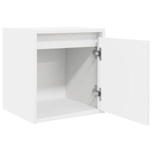 vidaXL Nástenný nočný stolík biely 38x34x40 cm – Obrázok 5