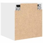 vidaXL Nástenný nočný stolík biely 38x34x40 cm – Obrázok 8