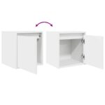 vidaXL Nástenný nočný stolík biely 38x34x40 cm – Obrázok 9