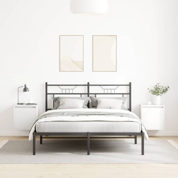 vidaXL Nástenné nočné stolíky 2 ks biele 38x34x40 cm – Obrázok 3