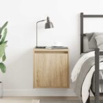 vidaXL Nástenný nočný stolík dub sonoma 38x34x40 cm – Obrázok 3