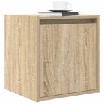 vidaXL Nástenný nočný stolík dub sonoma 38x34x40 cm – Obrázok 4