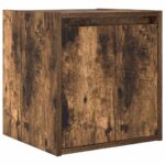 vidaXL Nástenný nočný stolík dymový dub 38x34x40 cm – Obrázok 2