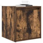 vidaXL Nástenný nočný stolík dymový dub 38x34x40 cm – Obrázok 4