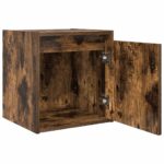 vidaXL Nástenný nočný stolík dymový dub 38x34x40 cm – Obrázok 5