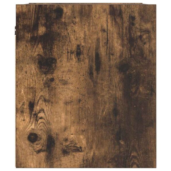 vidaXL Nástenný nočný stolík dymový dub 38x34x40 cm – Obrázok 7