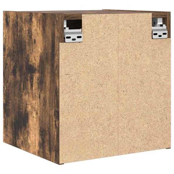 vidaXL Nástenný nočný stolík dymový dub 38x34x40 cm – Obrázok 8