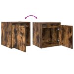 vidaXL Nástenný nočný stolík dymový dub 38x34x40 cm – Obrázok 9