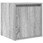 vidaXL Nástenný nočný stolík sivé sonoma 38x34x40 cm – Obrázok 2