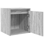 vidaXL Nástenný nočný stolík sivé sonoma 38x34x40 cm – Obrázok 5