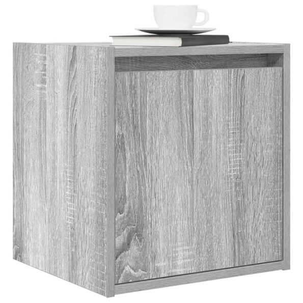 vidaXL Nástenné nočné stolíky 2 ks sivé sonoma 38x34x40 cm – Obrázok 4